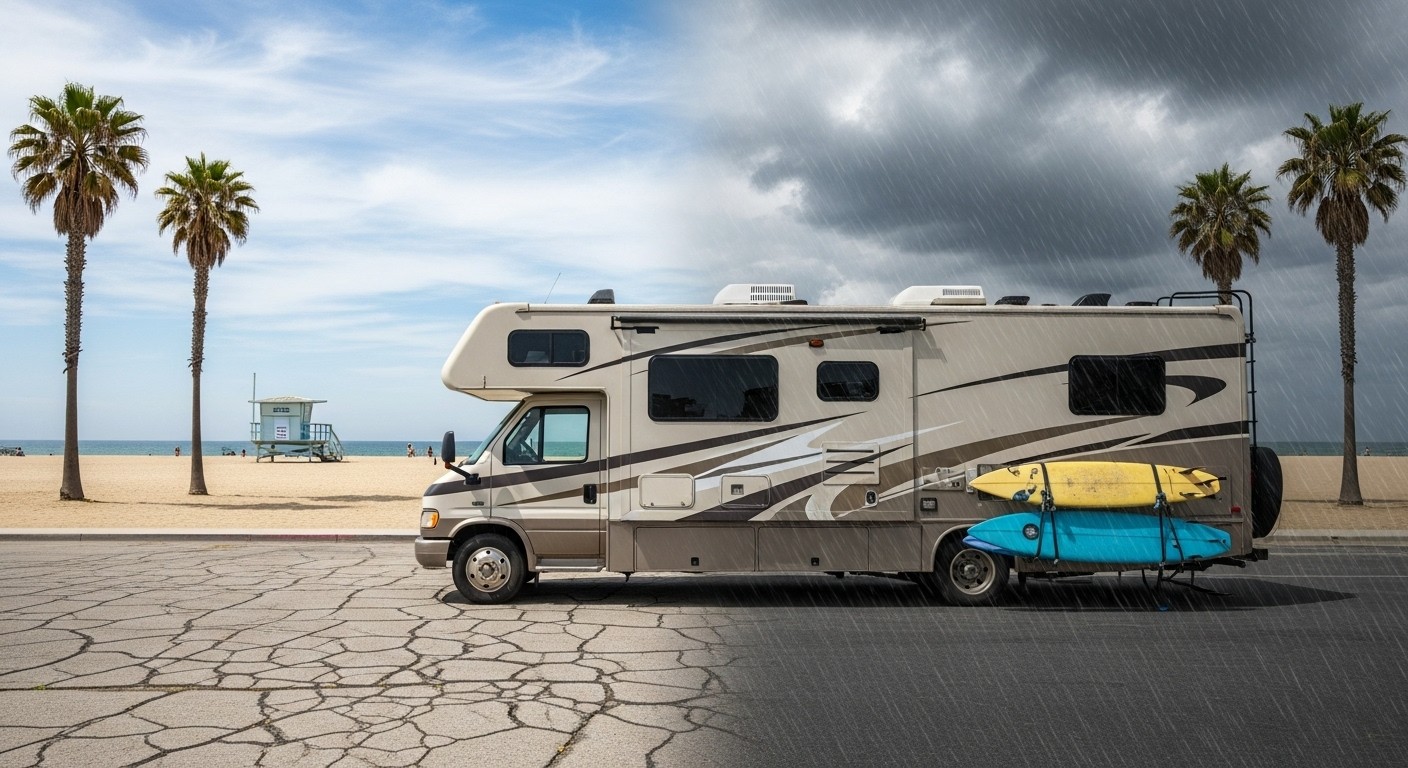 rv in huntington beach extreme weather