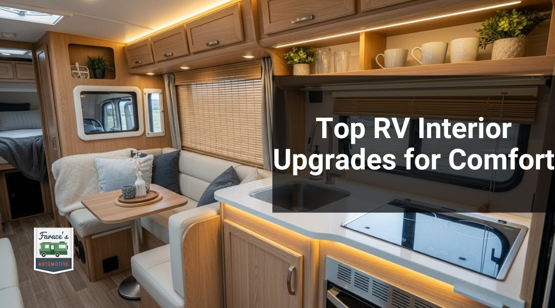 Top RV Interior Upgrades for Comfort in Orange County