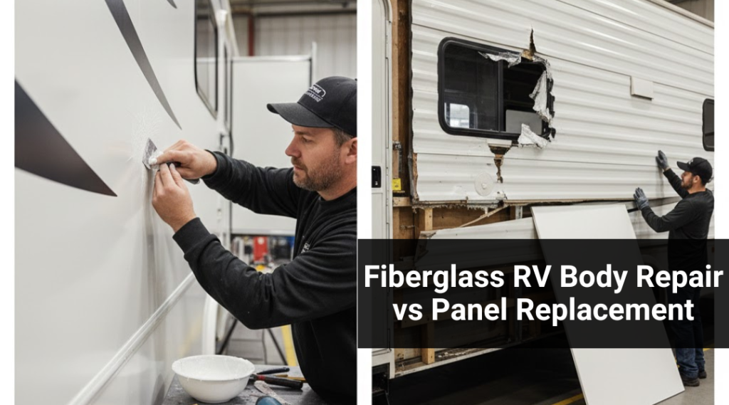 Fiberglass RV Body Repair vs Panel Replacement