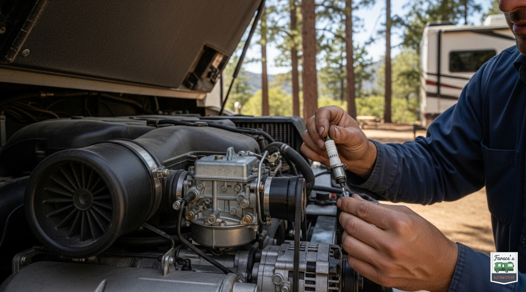 RV generator hard starting at high altitude in Southern California mountains